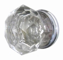 Glass doorknob diamond (clear glass)