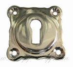 Schlüsselrosette `Ton-model`  2 Stück Matt-Nickel Buntbart